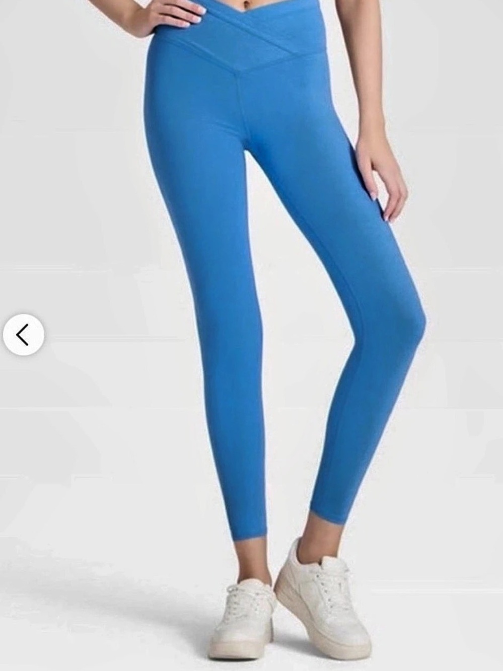JoyLab High-Rise Crossover Waistband 7/8 Leggings Blue